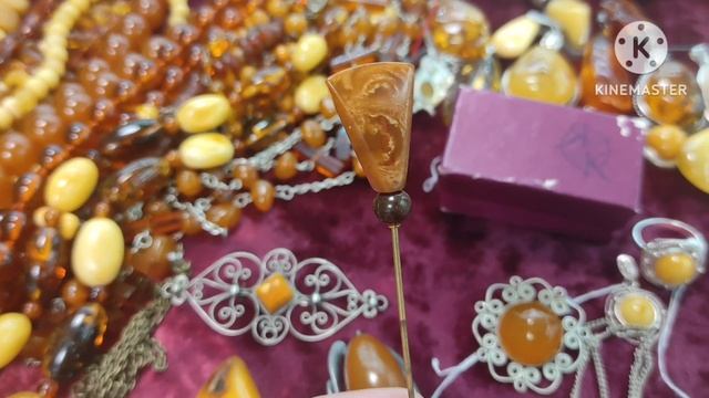 #Серебро СССР Янтарные Украшения Калининградского Янтарного комбината.1 часть.