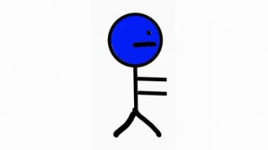 Синий чел футаж