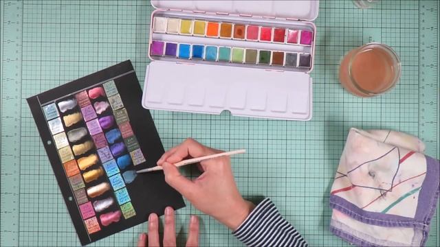 Unboxing and trying out Paul Rubens metallic watercolor set. смотреть онлайн