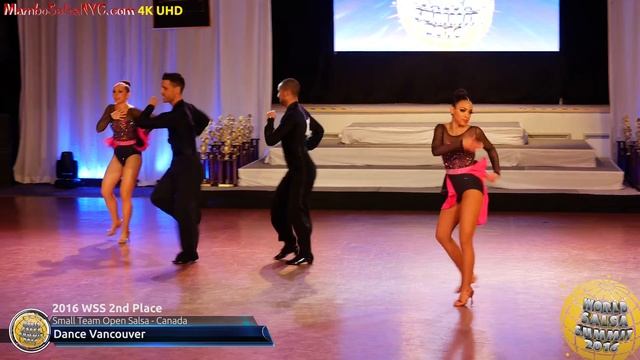 WSS16 Professional Small Team Open Salsa 2nd Place Dance Vancouver смотреть онлайн