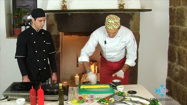 I laboratori DiMaremma - Demetrio Sala cucina la spigola con salsa brisée ed emulsione al tartufo