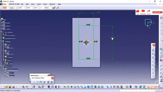 CATIA V5 PRACTICE MODEL | HOW TO CREATE 2 WAY & 4 WAY LOCATOR FEATURE |AUTOMOTIVE DESIGN |LOCATOR