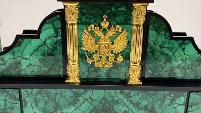 Настольный набор из малахита "Орел" 860*305*355мм Арт: 3330263* смотреть онлайн