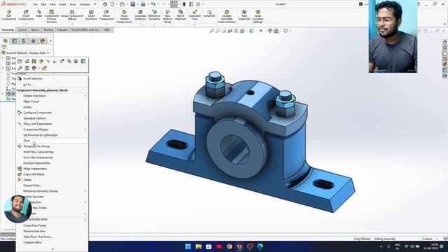 advance assembly solidworks with multiple mates #solidworks