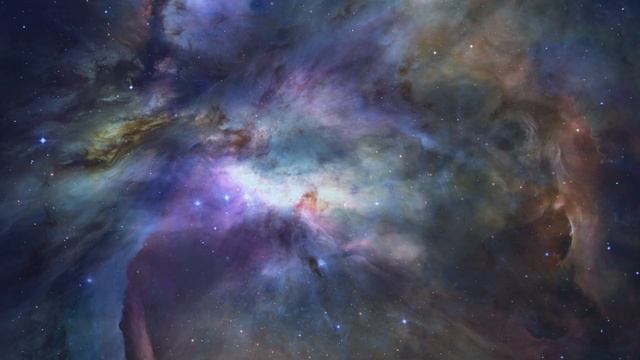 Deep space ambient music with stunning cosmic flythrough