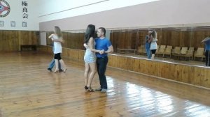 танец Кизомба протанцовочка DancA 04 08 16 Слава и Марина Гомель