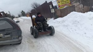 Ходовые испытания бортповоротного погрузчика