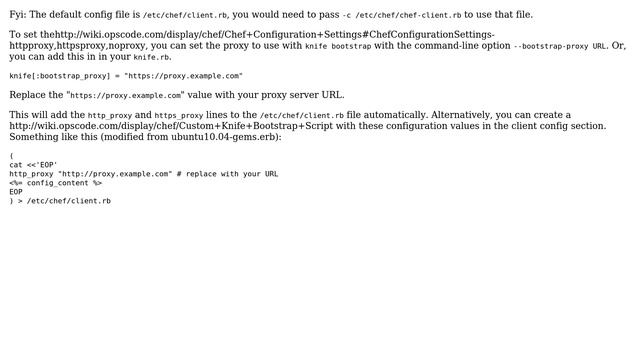 DevOps  SysAdmins: Setting properties in chef-client.rb 3 Solutions!!