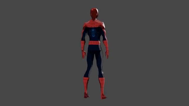 Spiderman test on Blender 2.8 using a toon shader смотреть онлайн