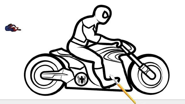 bolajon uchun mototsikl rasmini chizish | draw motorbike for kids | сурет салу | oson rasim chizish смотреть онлайн