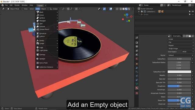 UV Project Modifier in Blender