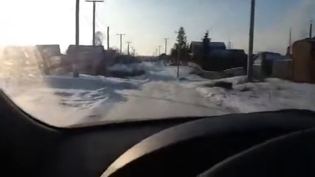 Башкирская деревня зимой