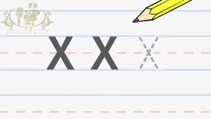 Write the letter X | Alphabet Writing lesson for children | The Singing Walrus