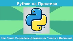 Python на Практике!  Как Легко Перевести Десятичное Число в Двоичное! #python