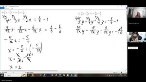 Как решить уравнение с обыкновенными дробями с разными знаменателями. 6 класс. К-12. Задание 1 (б)