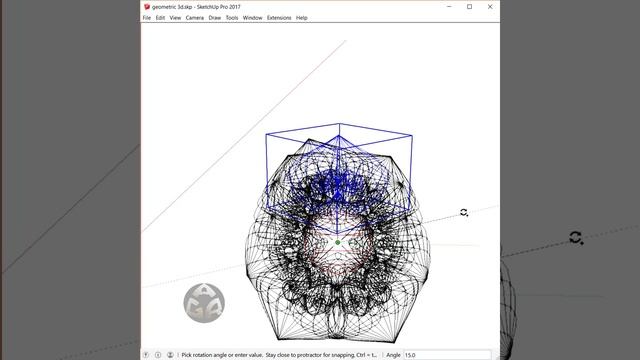 3d modeling Spatial geometry using Sketchup смотреть онлайн