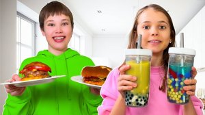 Катя и Макс Miss Katy Mister Max | Катя и Макс готовят себе обед