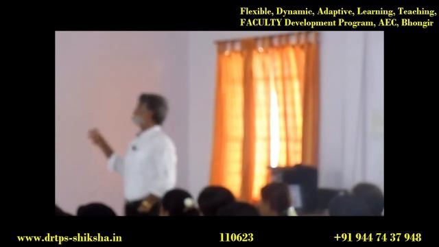 110623, Flexible Dynamic Adaptive Learning & Teaching, Bhongir, AEC, Staff Development Program DrTP смотреть онлайн