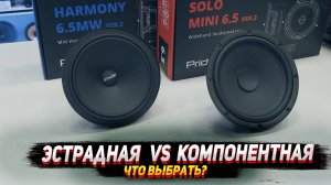 Эстрадная VS Компонентная акустика  Что выбрать?