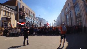 Проход фанатов Спартака по Казани! / 20.04.2014
