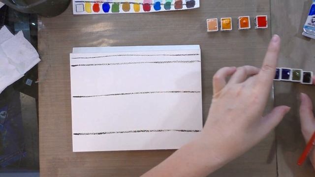 Van Gogh 12 Half Pan Watercolor Unbox and Swatch смотреть онлайн