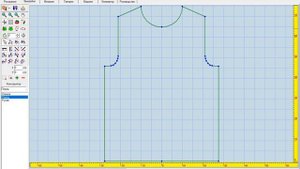 Как изменить изогнутую линию в программе KnittStyler?