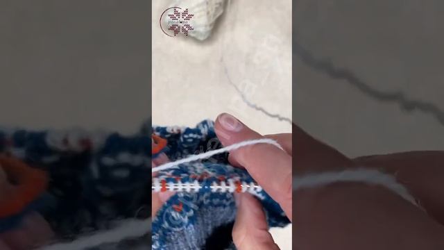 Жаккард без протяжек с двух рук в три нити. смотреть онлайн