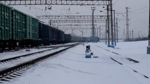 Тепловоз 2ТЭ10У-0250. Отправление. Звук 10Д100.