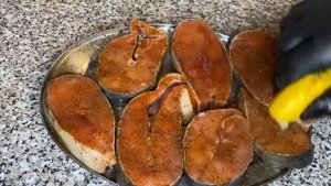Жареная кета.Быстро и вкусно.#рыба#еда#приготовление#быстро#вкусно #