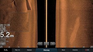 Garmin GT56    Рыбка у металлоконструкции есть......