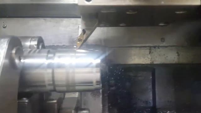 проточка наружнего диаметра под резьбу с использованием ЧПУ Fanuc смотреть онлайн