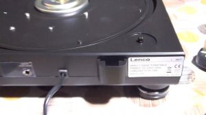Lenco L-3807 33 & 45 RPM Quartz Direct Drive Professional Turntable Record Player Pitch Control