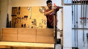 Изготовление большого широкого обеденного стола