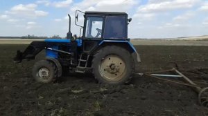 Боронование поля на мтз 82