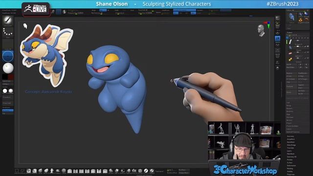 Sculpting Stylized Characters – Shane Olson – ZBrush 2023