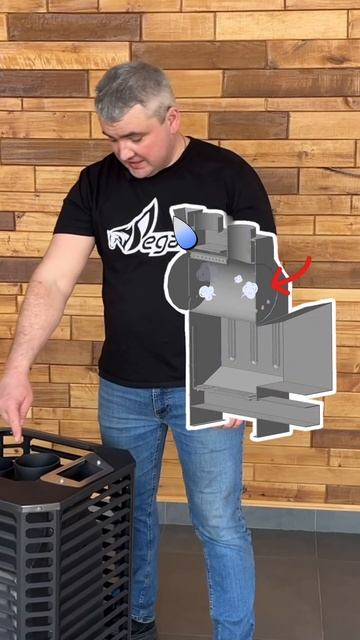 В банных печах Пегас закрытая каменка из нержавеющей стали 🔥 #печипегас смотреть онлайн
