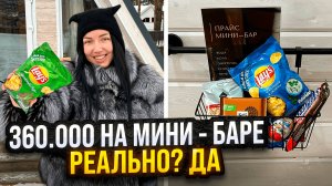 Мини-бар в арендном доме. Реальные цифры