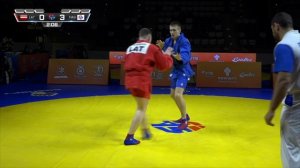 JACENKO Arturs vs ZADERIN Georgii. Cadets male 79 kg. European SAMBO Championships 2023