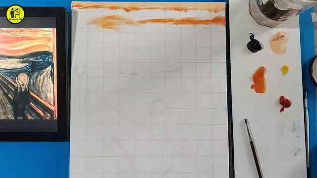 Yağlı Boya Tekniği Başlangıç/Kareleme Tekniği/Munch Çığlık/Ünlü Ressamların Eserleri Kolay Çizim смотреть онлайн