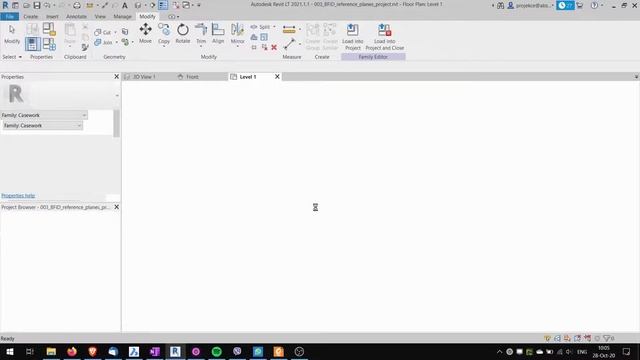 Difference between Strong, Weak and No Reference Planes in Revit