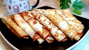 📌 Творожные блинчики на кефире - вкусные, нежные, румяные