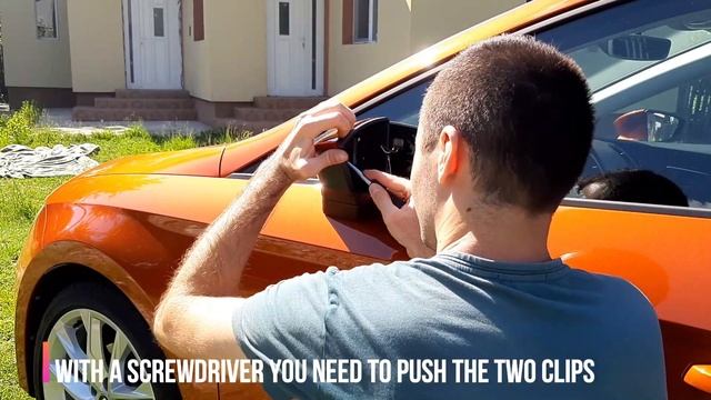 How to install Dynamic turn signal / blinker Seat Leon 5F / How to remove mirror cover смотреть онлайн