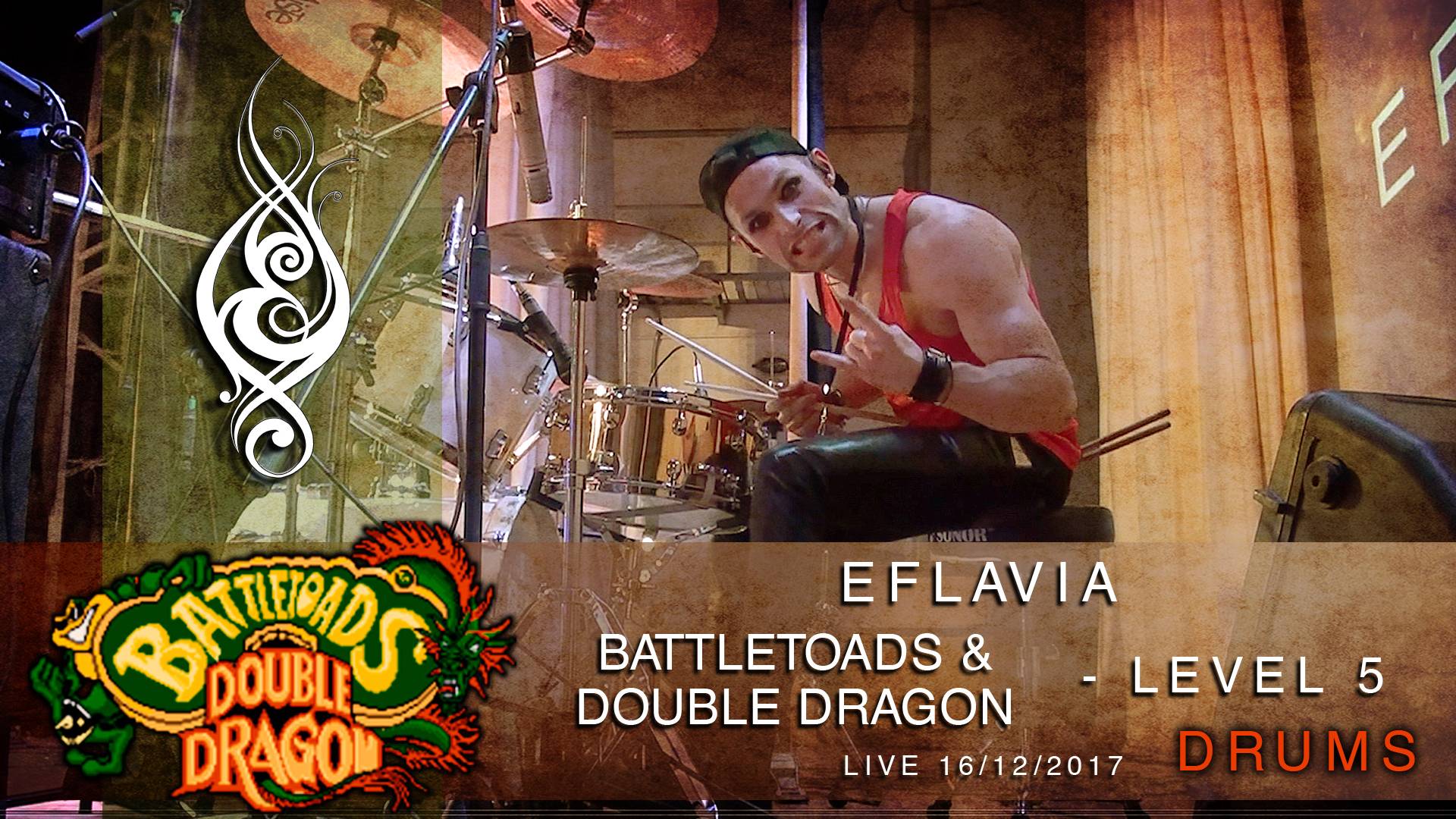 Battletoads & Double Dragon - level 5 (live drum cover by Eflavia)