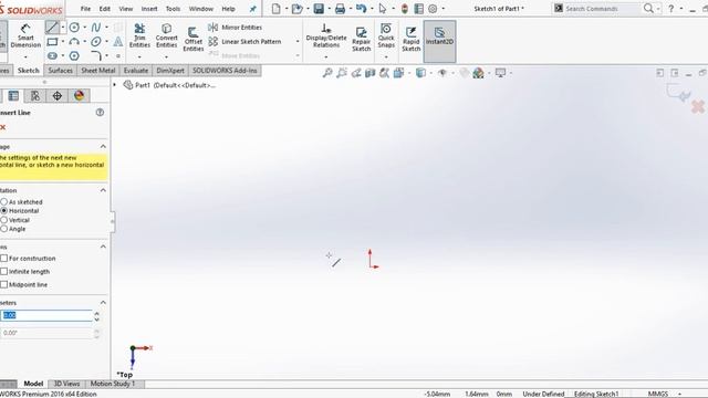 1. SolidWorks 2016 (Line)