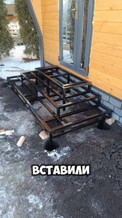 лестница в каркасной бане