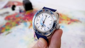 Vostok Amphibia 710615 "Sailboat" Baikal Blue Bezel Watch - Unboxing and first impression