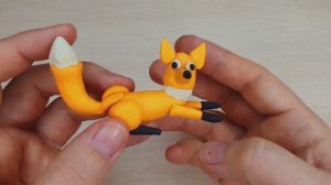 Лепка животных из пластилина - Лиса и Олень! Простые поделки из пластилина - Животные