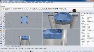 How to create Round Stone Prong setting in Rhinoceros 3D