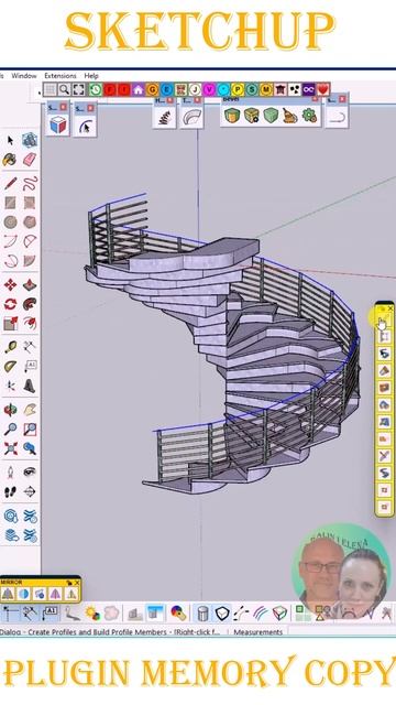 SketchUp Plugin Memory Copy #урок#shorts