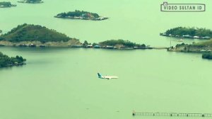 Landing Berurutan Boeing 737-800NG, BOMBARDIER CRJ 1000 NEXTGEN dan ATR 72-600 di Bandara Sentani